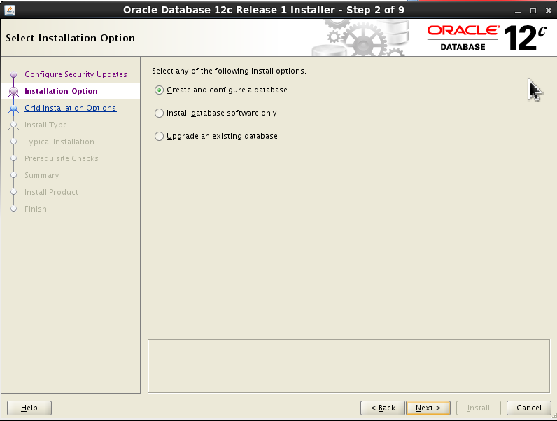 Select Installation Option