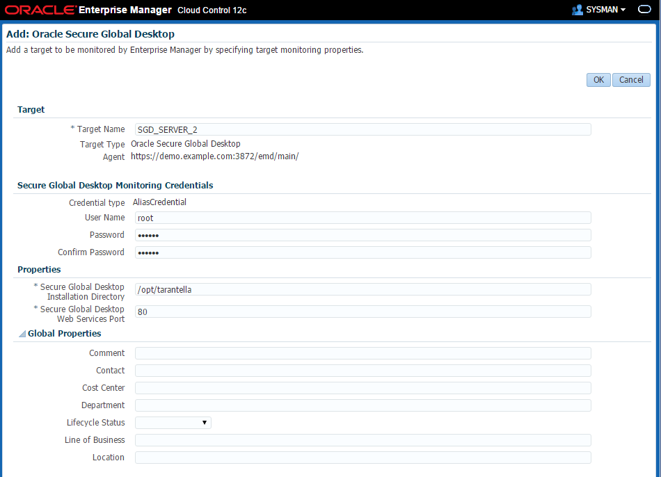 Add: Oracle Secure Global Desktop