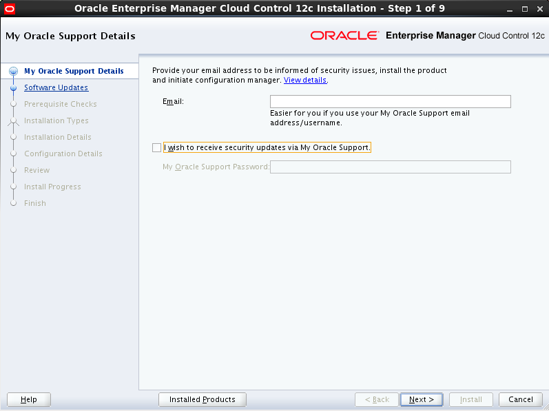 My Oracle Support Details